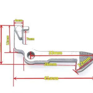 PESTILLO CIERRE PUERTA MIDEA 41MM